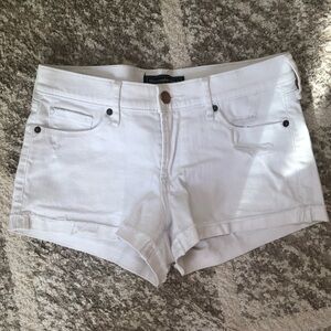 White Denim Shorts